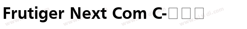 Frutiger Next Com C字体转换